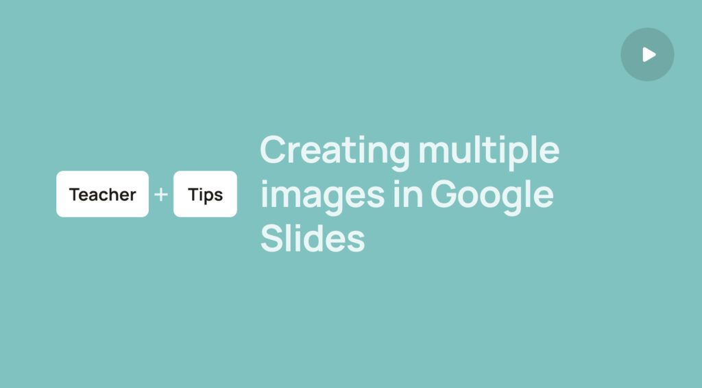 Creating multiple images in Google Slides